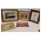 5pcs art - Reddy kilowatt, Cowboy print on