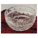 Beautiful large cut glass bowl - Heavy