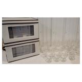 Stemware & 2 cartons for storage
