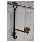Wrought iron country wall hanging lamp