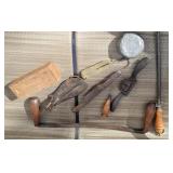 Draw shaves, sharpener, scales, etc