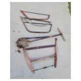 Hand saws, auger