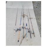 6 fishing poles