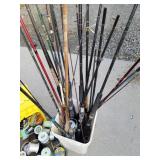 Fishing poles and line