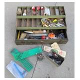 Tackle box with contents