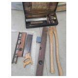 Levels, ax handles, pump, etc