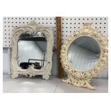 2 old Victorian mirrors