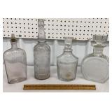 Decanters, bottle, flask