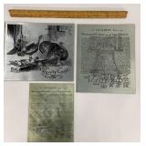 3 steel engraving plates - Henry Colt &