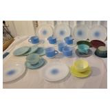 Box retro glassware - Fireking, etc