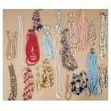 Beaded Necklaces, some with matching earrings