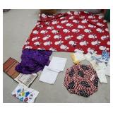 Box linens - fleece snowman blanket,