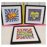 Live, Love, Laugh Pictures-  shadowbox type