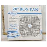 New in box, 20" box fan by Fabulous Home