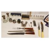 Sets of salt shakers, cutlery sets, art spoon