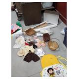 Hamper, Baskets & Apron,Felt & Sewing