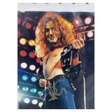 8"x10" autographed photo of Robert Plant with