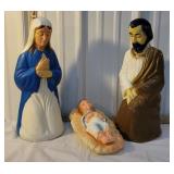 Blow mold nativity set - Empire