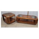 2 pc coffee table set