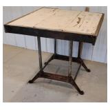 Industrial table Chester dairy supply 37"39"35"