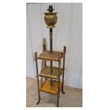 Iron and brass lamp needs work