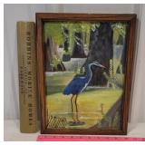 JC DeVente painting from Vestal NY - bird