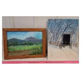 2vJC DeVente paintings - Amish and farm