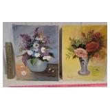 JC DeVente painting from Vestal NY - floral