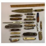 Misfit pocket knives - most are damaged