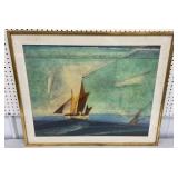 Lyonel Feininger framed print Western Sea