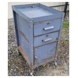 2 drawer 1 door tin cabinet 18"24"36"
