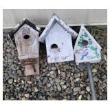 3 bird houses