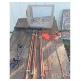 Sign bracket, curtain rods, cage, etc