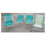 Retro aluminum chairs