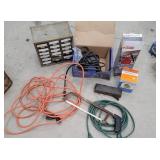 Fire extinguisher, extension cords, pump, etc