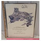 Snow leopard Pakistan poster