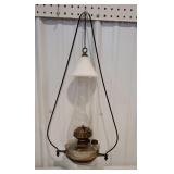 Bracket oil lamp with hanging frame - (the smoke
