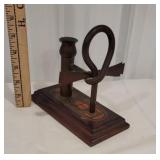 Egyptian "Life Sign" candle stick - patent date