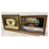 2 framed advertising mirrors - Haagen-Dazs &