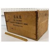 Dovetail advertising crate - Charles Schribner
