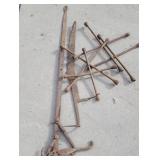 Tire irons, hay knife, etc