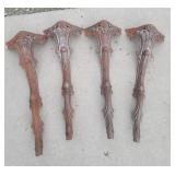 4 cast iron legs