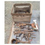 Nail pullers, soldering irons, clamps etc