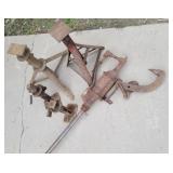 Jacks, jack stands, pump