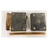 2 beautiful Victorian family photo albums -