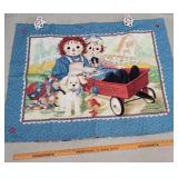 Raggedy Ann and Andy wall hanging quilt