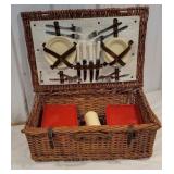 English picnic basket  the items in it are made