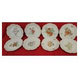 Set of 8 hand-painted plates by Loretta Lapp from