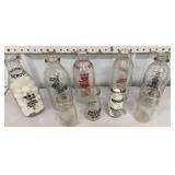 Milk bottles - Holsom, Cloverdale, Dairylea, All