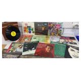 Disc-Mate container with records - jazz,